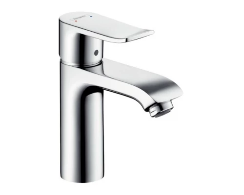 Смеситель Hansgrohe Metris 31080000 для раковины, со сливным гарнитуром