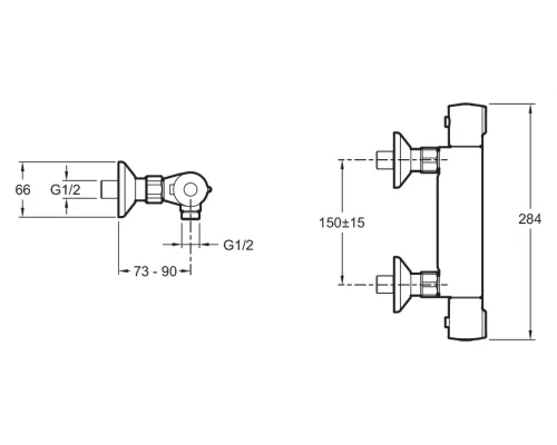 Смеситель Jacob Delafon July E8455-CP для душа