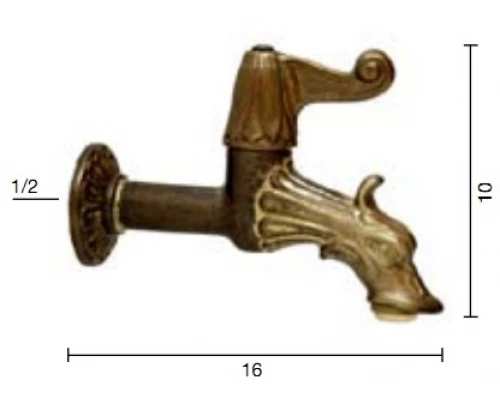 Кран садовый Migliore Artistica 18408, бронза