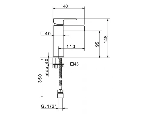 Смеситель каскадный Migliore Kvant 18781 для раковины, хром
