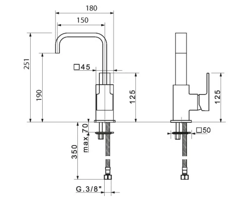Смеситель Migliore Kvant 18780 для раковины