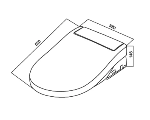Электронная крышка-биде Am.Pm Clean Care CCC7851WH