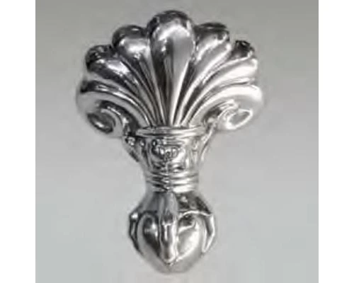 Чугунная ванна Devon&Devon Admiral 185 х 85 см, 2MRADMIRALCRDD, белый, снаружи под окраску, ножки Eagle алюминий полированный, без слива-перелива