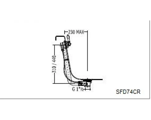 Чугунная ванна Devon&Devon Admiral 185 х 85 см, 2MRADMIRALCRDD, белый, снаружи под окраску, ножки Eagle алюминий полированный, без слива-перелива