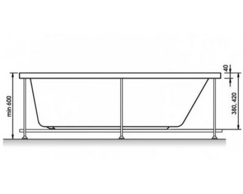 Ванна акриловая Relisan Lada 140 х 70 см