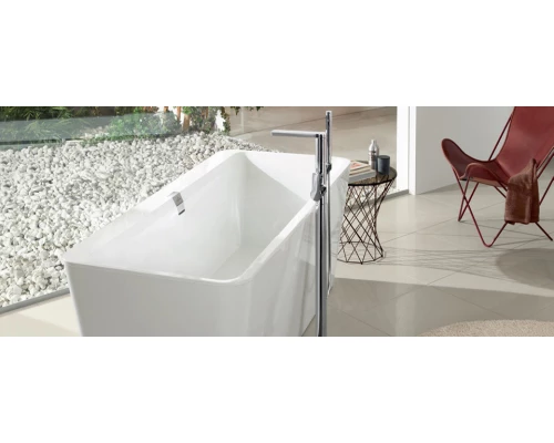 Квариловая ванна Villeroy&Boch Squaro Edge 12, 180 х 80 см, UBQ180SQE7DV-01