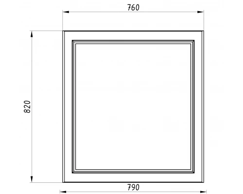 Зеркало ASB-Woodline Каталина 80 "White"