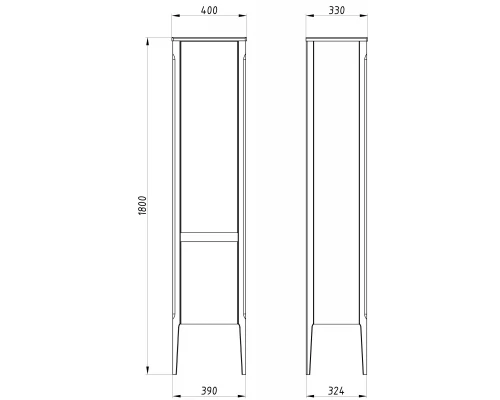 Пенал ASB-Woodline Лорена 40