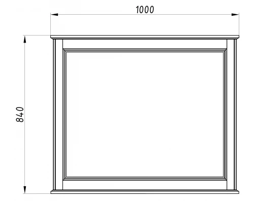 Комплект мебели для ванной ASB-Woodline Венеция 100 (Белый Патина Серебро)