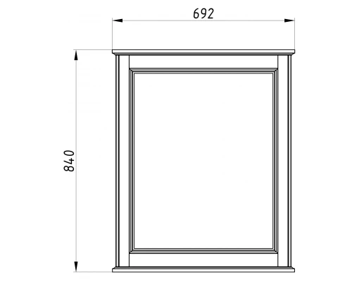 Зеркало ASB-Woodline Венеция 70