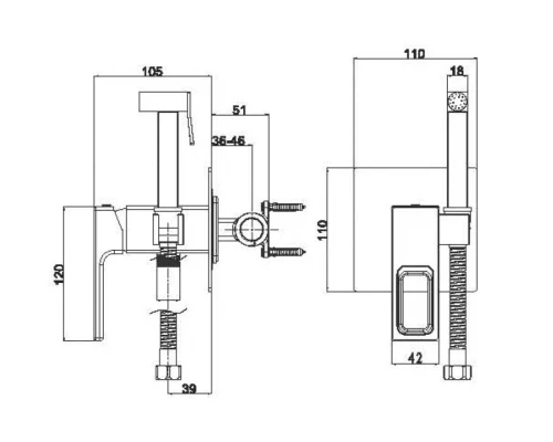 11.009 Смеситель для биде