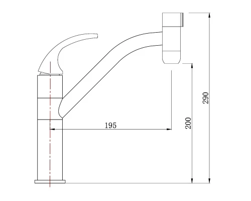 103.258 Смеситель для кухни
