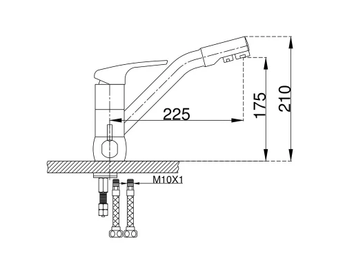 104.258 Смеситель для кухни