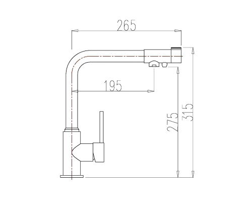 105.058 Смеситель для кухни