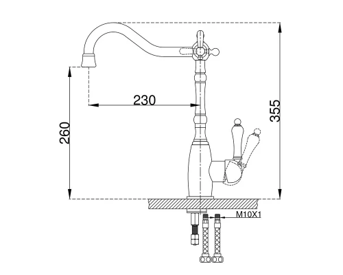 109.258 Смеситель для кухни