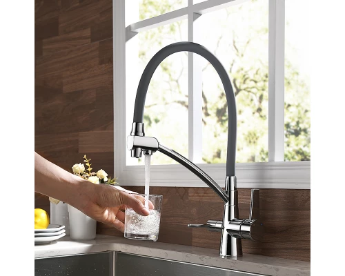 102.058 Gray Смеситель для кухни