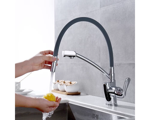 108.058 Gray Смеситель для кухни