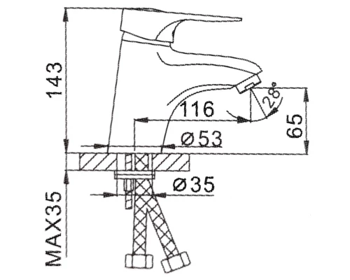 12.001 Смеситель для раковины