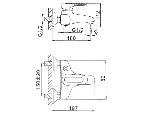 12.006 Смеситель для ванны