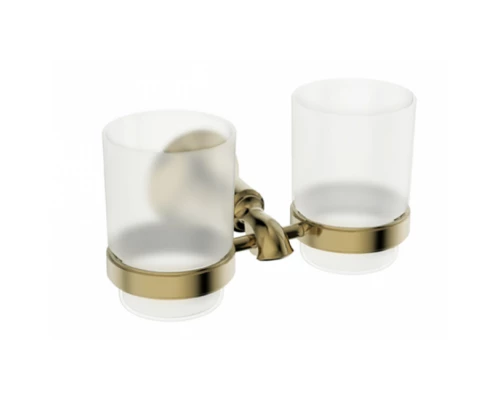 Держатель для стаканов двойной стекло KAISER бронза латунь KH-4015