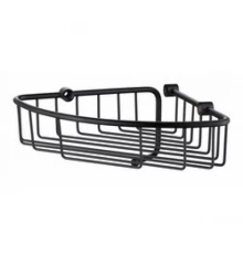 Полка настенная угловая KAISER 214*214*60 103 Black/латунь KH-5012