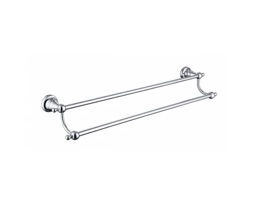 Полотенцедержатель прямой 2-х уровневая KAISER хром латунь KH-2208