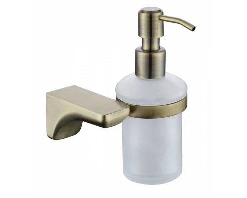 Дозатор для жидкого мыла KAISER настенный стекло бронза цинк KH-4510