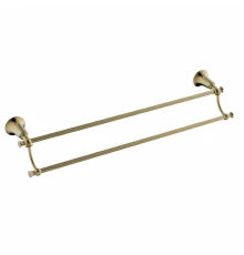 Полотенцедержатель прямой двойной KAISER бронза латунь KH-4008