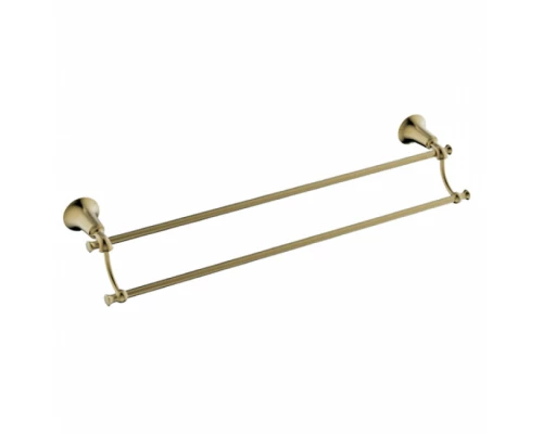 Полотенцедержатель прямой двойной KAISER бронза латунь KH-4008