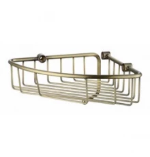 Полка настенная угловая KAISER 214*214*60 103 Bronze/латунь KH-5011