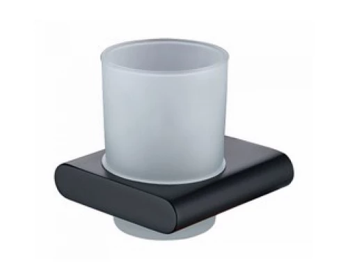 Держатель для стакана настенный стекло KAISER Black латунь+цинк KH-2725