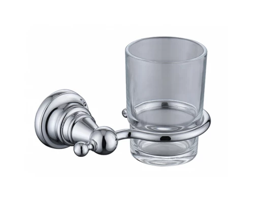 Держатель для стакана настенный стекло KAISER хром латунь KH-2205