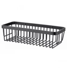 Полка настенная прямоугольная KAISER 310*120*80 Black/латунь KH-5042