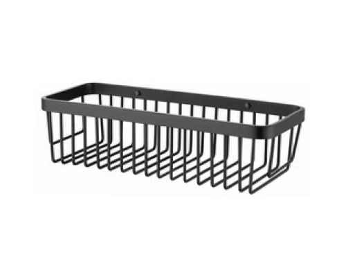 Полка настенная прямоугольная KAISER 310*120*80 Black/латунь KH-5042