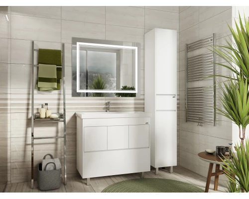 Шкаф - пенал Misty Алиса - 35 с 1 ящ. белый левый Э-Али0501-01Л