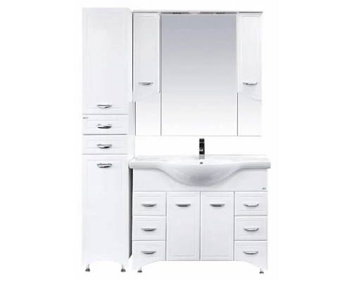 Шкаф - пенал Misty Дрея - 35 Пенал 2 ящ.+ Б/К белая эмаль лев. Э-Дре05035-01СЛ