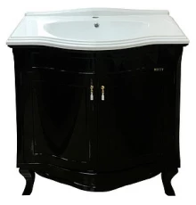 Тумба под раковину Misty Дайна 85 черная П-Дай01085-021Пр