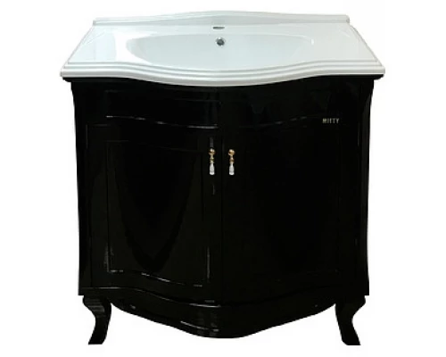 Тумба под раковину Misty Дайна 85 черная П-Дай01085-021Пр