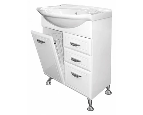 Тумба под раковину Misty Дрея- 65 Тумба с 2-мя ящ. (корзина) Э-Дре01065-01К2Я