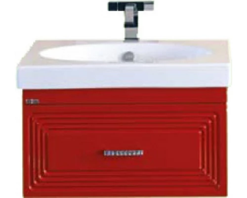 Тумба под раковину Misty Европа 60 красная подвесная П-Евр01060-041По