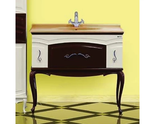 Тумба под раковину Misty Флоренция - 100 Тумба бежево-коричневый Л-Фло01100-461