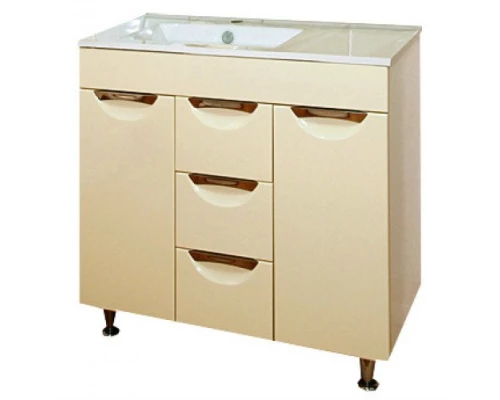 Тумба под раковину Misty Кристи 105 C бежевая П-Кри01105-031