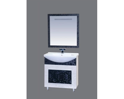 Тумба под раковину Misty Марика 65 черная/белая П-Мар01065-242Пр