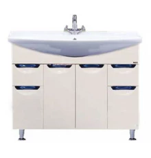 Тумба под раковину Misty Орхидея- 105 Тумба 2 ящ. бежевая эмаль П-Орх01105-0312Я