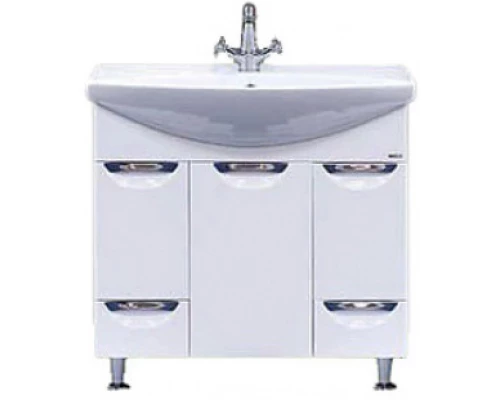 Тумба под раковину Misty Орхидея - 85 Тумба 2 ящ. белая эмаль П-Орх01085-0112Я