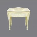Тумба под раковину Misty Tiffany 100 белая сусальное золото Л-Тиф01100-391