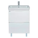 Тумба под раковину Misty Венера 60 с 2-мя ящиками белая П-Внр01060-012Я