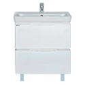Тумба под раковину Misty Венера 80 с 2-мя ящиками белая П-Внр01080-012Я