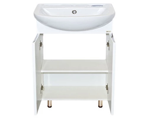 Тумба под раковину Misty Лаванда - 70 Тумба прямая белая Э-Лав01070-011Пр