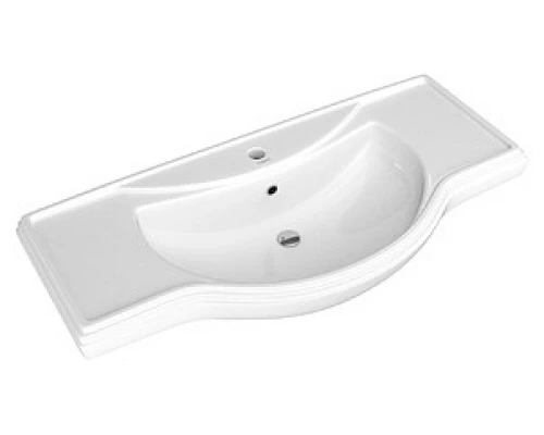 Тумба под раковину Misty Шармель 105 с 2-мя ящиками бежевая эмаль Л-Шрм01105-5812Я